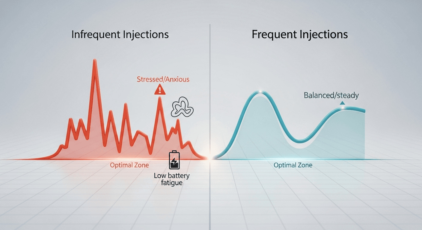 Injection Frequency: Why More Often Is Often Better